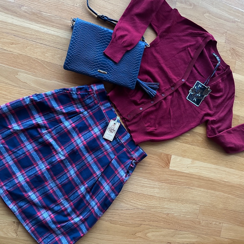 KJP - Kiel James Patrick “The Darling Skirt” in plaid - size 6